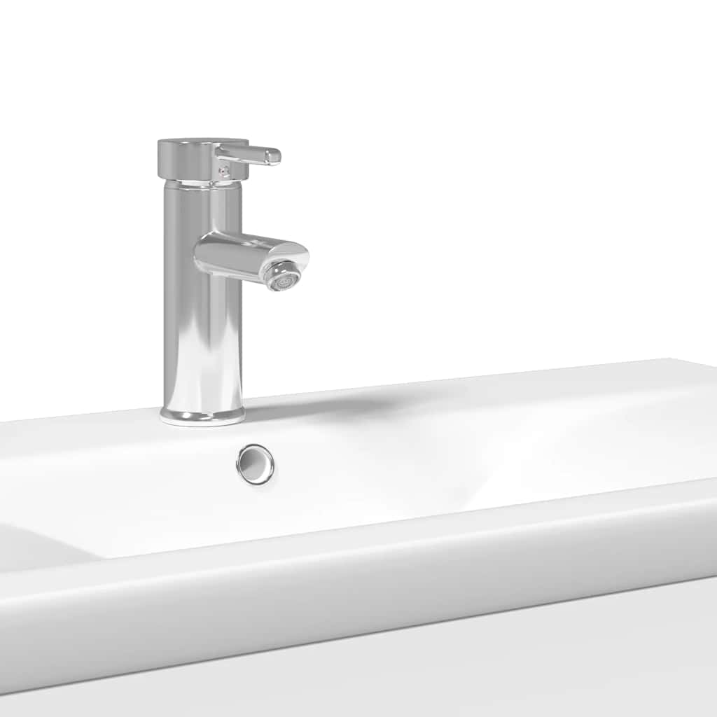 Bathroom Sink Cabinet with Built-in Basin White