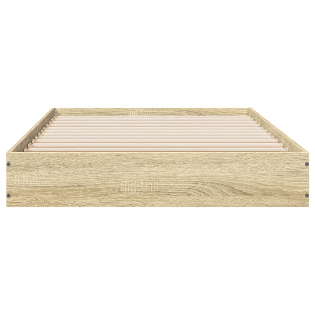 vidaXL Bed Frame without Mattress Sonoma Oak 90x200 cm Engineered Wood