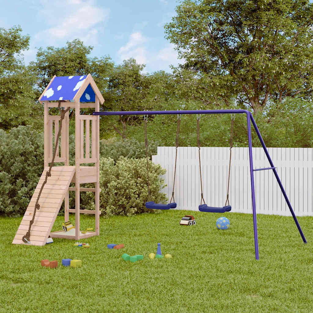 Outdoor Playset Solid Wood Pine