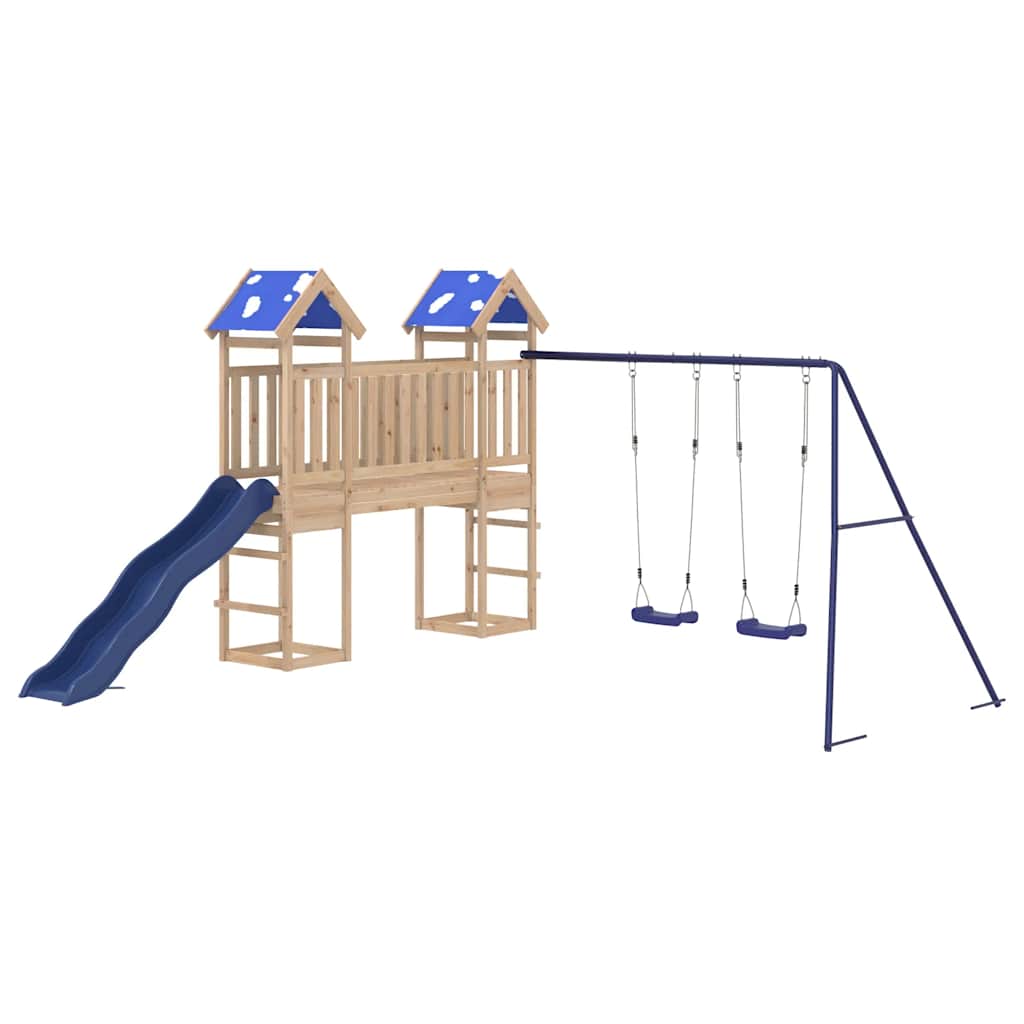 Outdoor Playset Solid Wood Pine