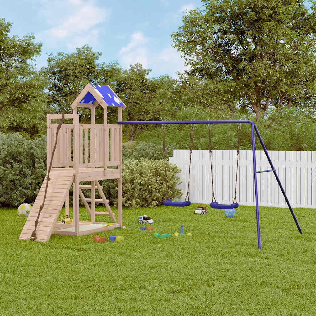 vidaXL Outdoor Playset Solid Wood Pine