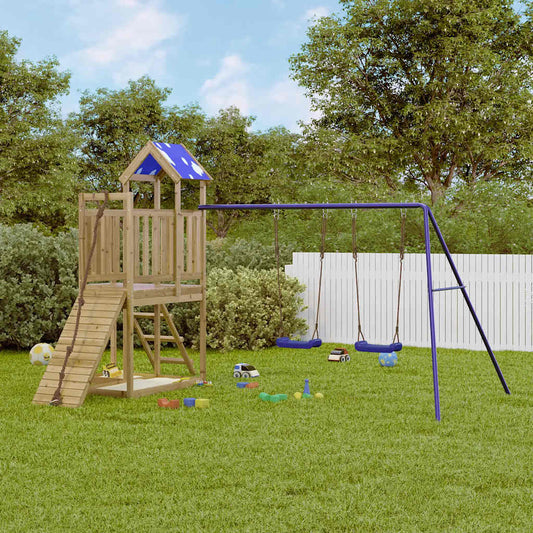 vidaXL Outdoor Playset Impregnated Wood Pine