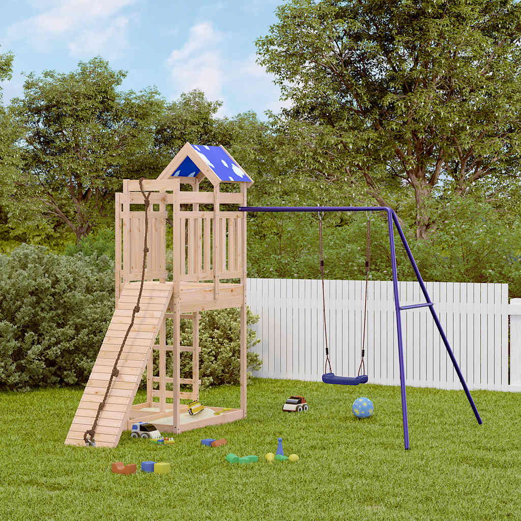 vidaXL Outdoor Playset Solid Wood Pine