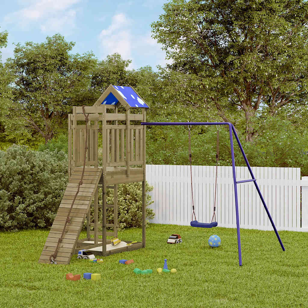 vidaXL Outdoor Playset Impregnated Wood Pine