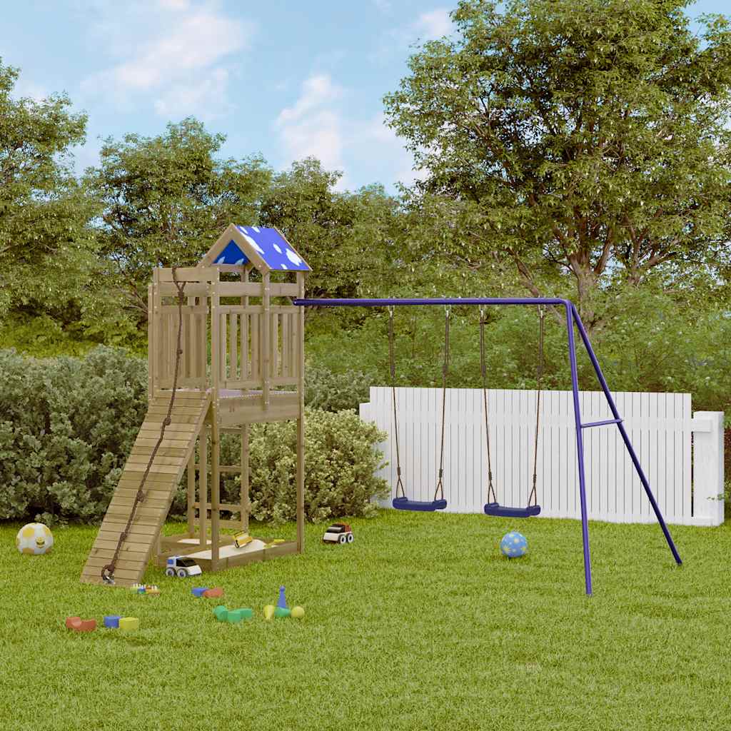 vidaXL Outdoor Playset Impregnated Wood Pine