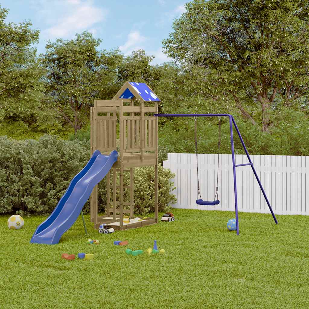 vidaXL Outdoor Playset Impregnated Wood Pine