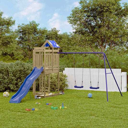 vidaXL Outdoor Playset Impregnated Wood Pine