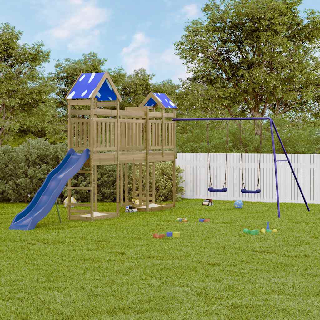 vidaXL Outdoor Playset Impregnated Wood Pine