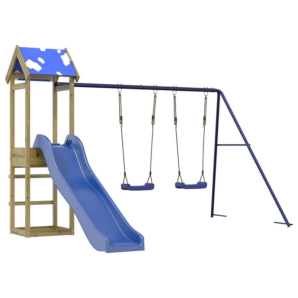 vidaXL Outdoor Playset Impregnated Wood Pine