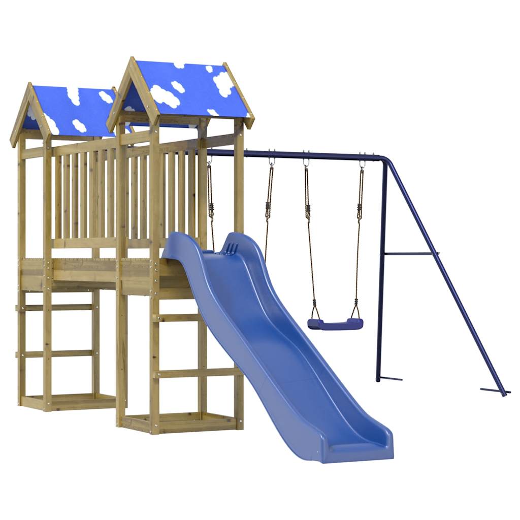 vidaXL Outdoor Playset Impregnated Wood Pine