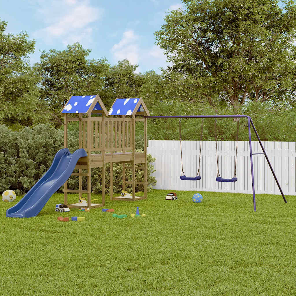 vidaXL Outdoor Playset Impregnated Wood Pine