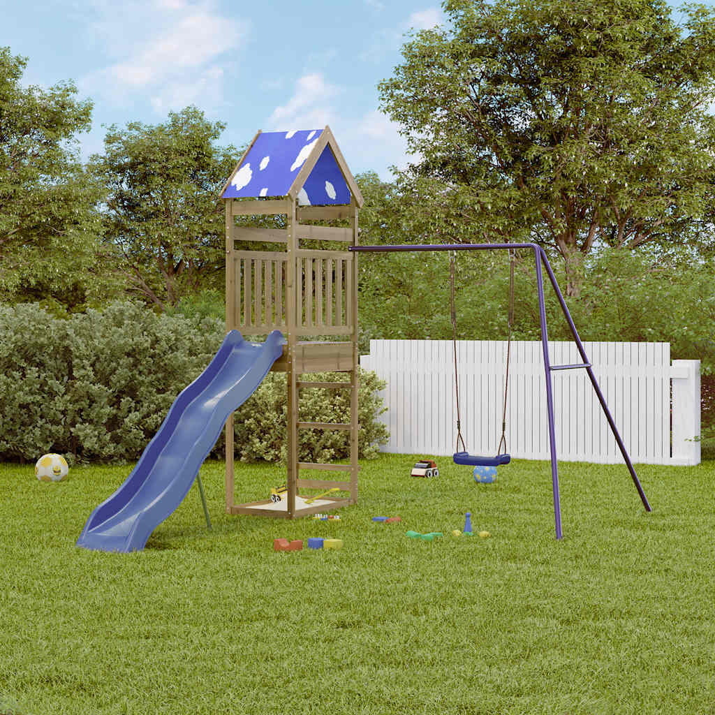 vidaXL Outdoor Playset Impregnated Wood Pine