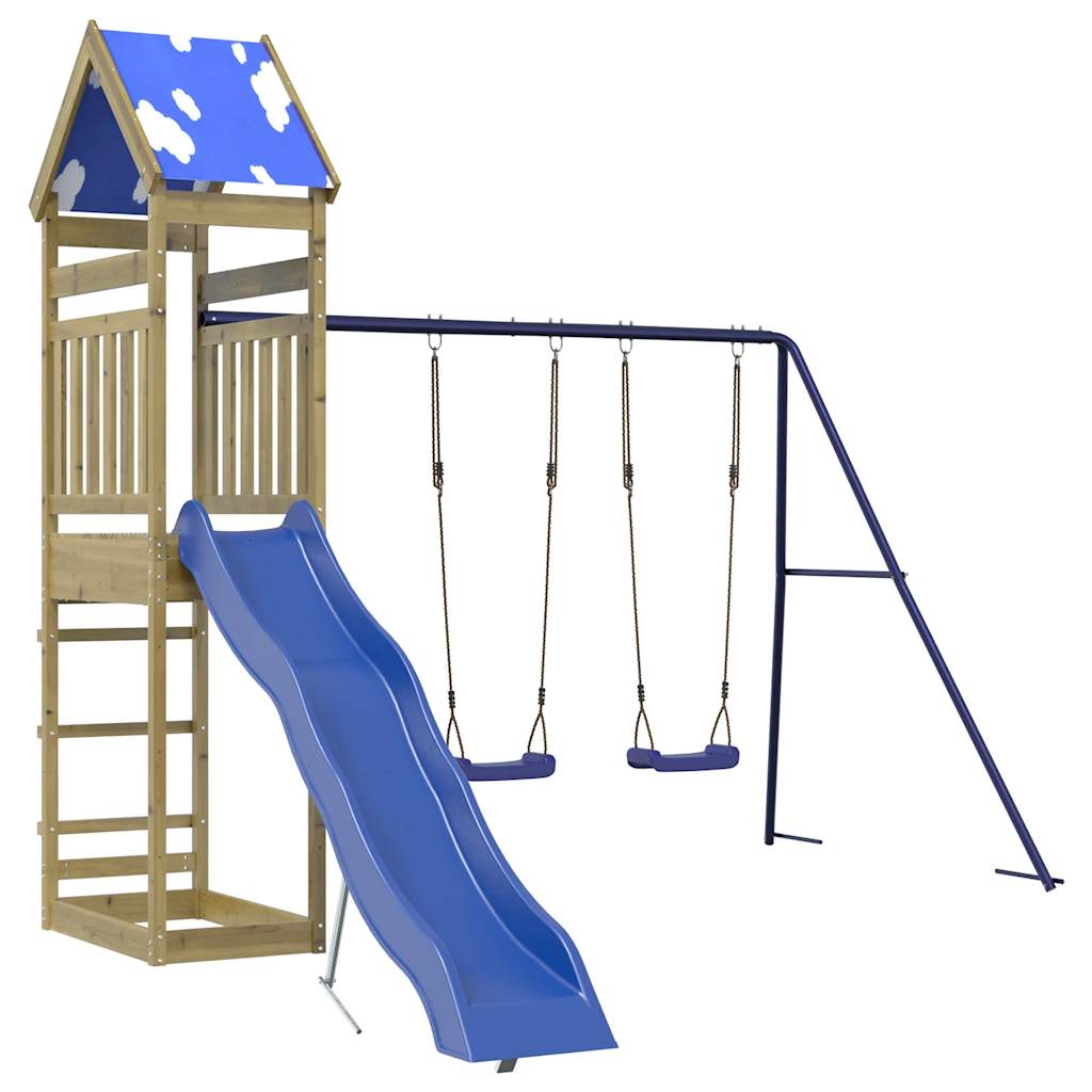 vidaXL Outdoor Playset Impregnated Wood Pine