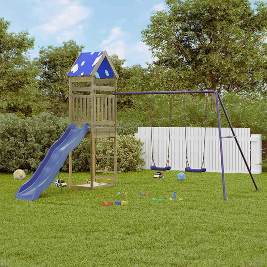 vidaXL Outdoor Playset Impregnated Wood Pine