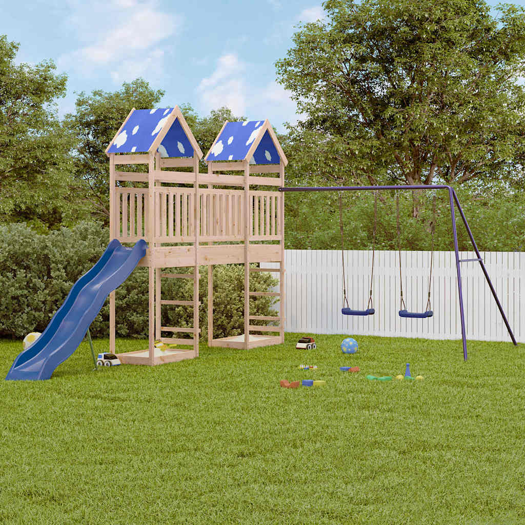 vidaXL Outdoor Playset Solid Wood Pine