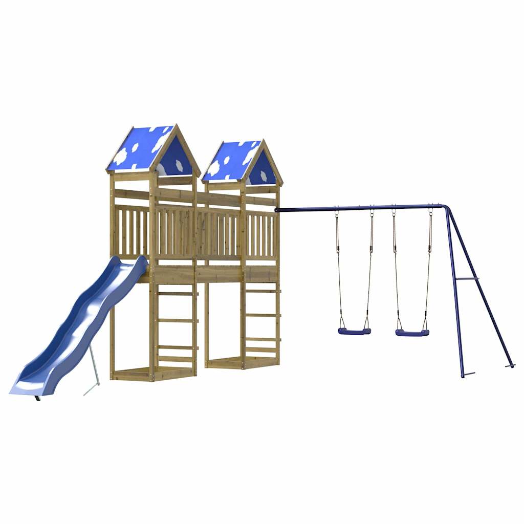 vidaXL Outdoor Playset Impregnated Wood Pine