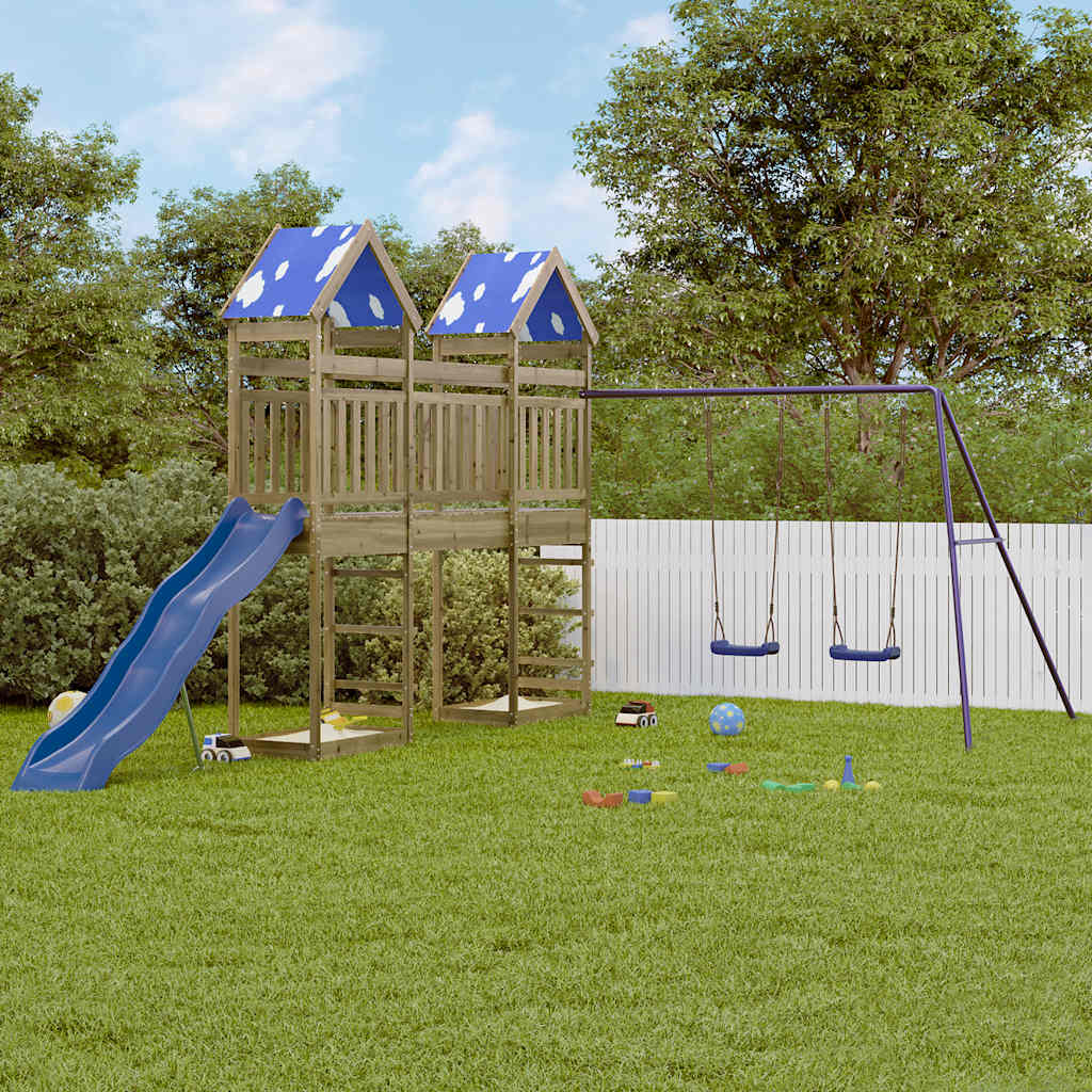 vidaXL Outdoor Playset Impregnated Wood Pine