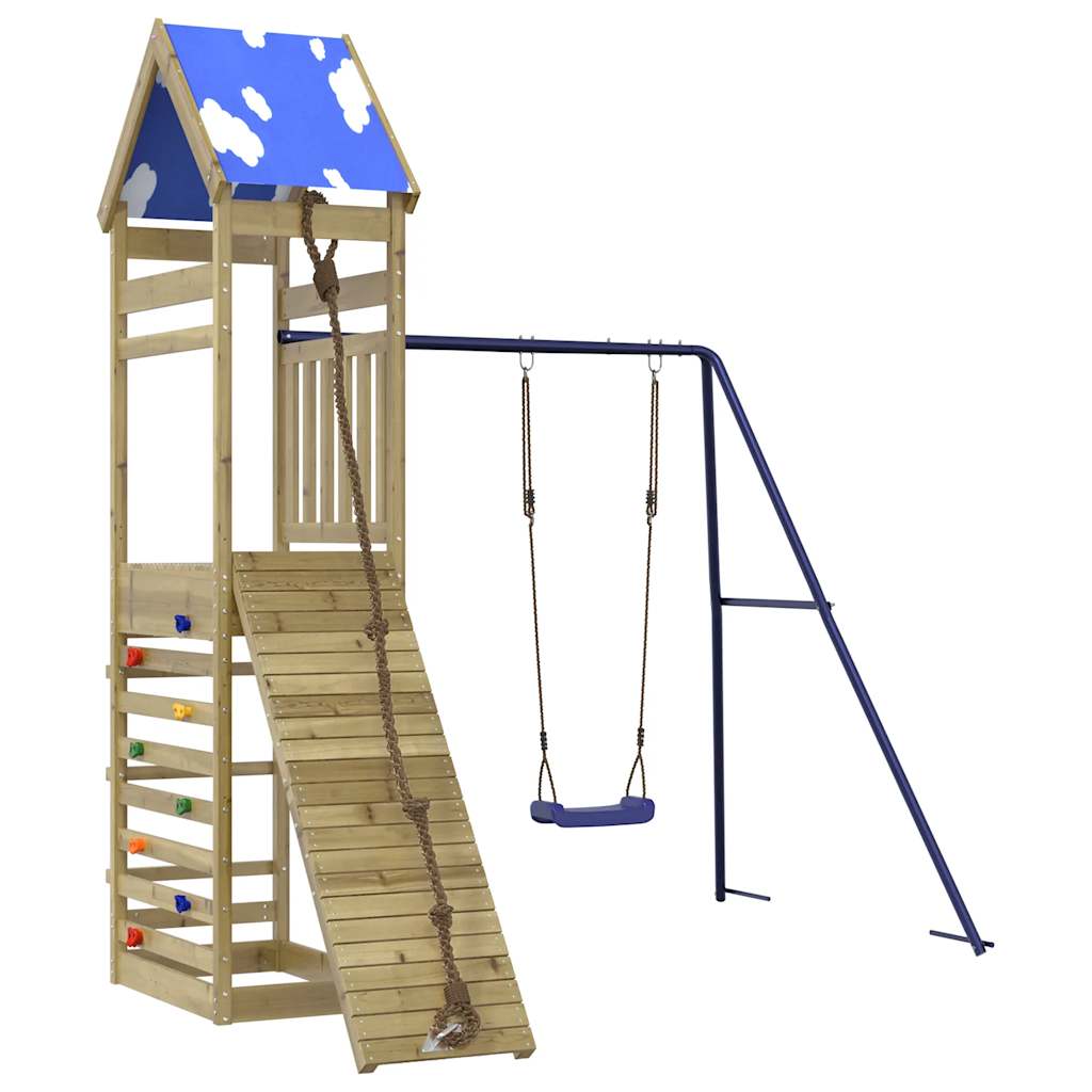 vidaXL Outdoor Playset Impregnated Wood Pine