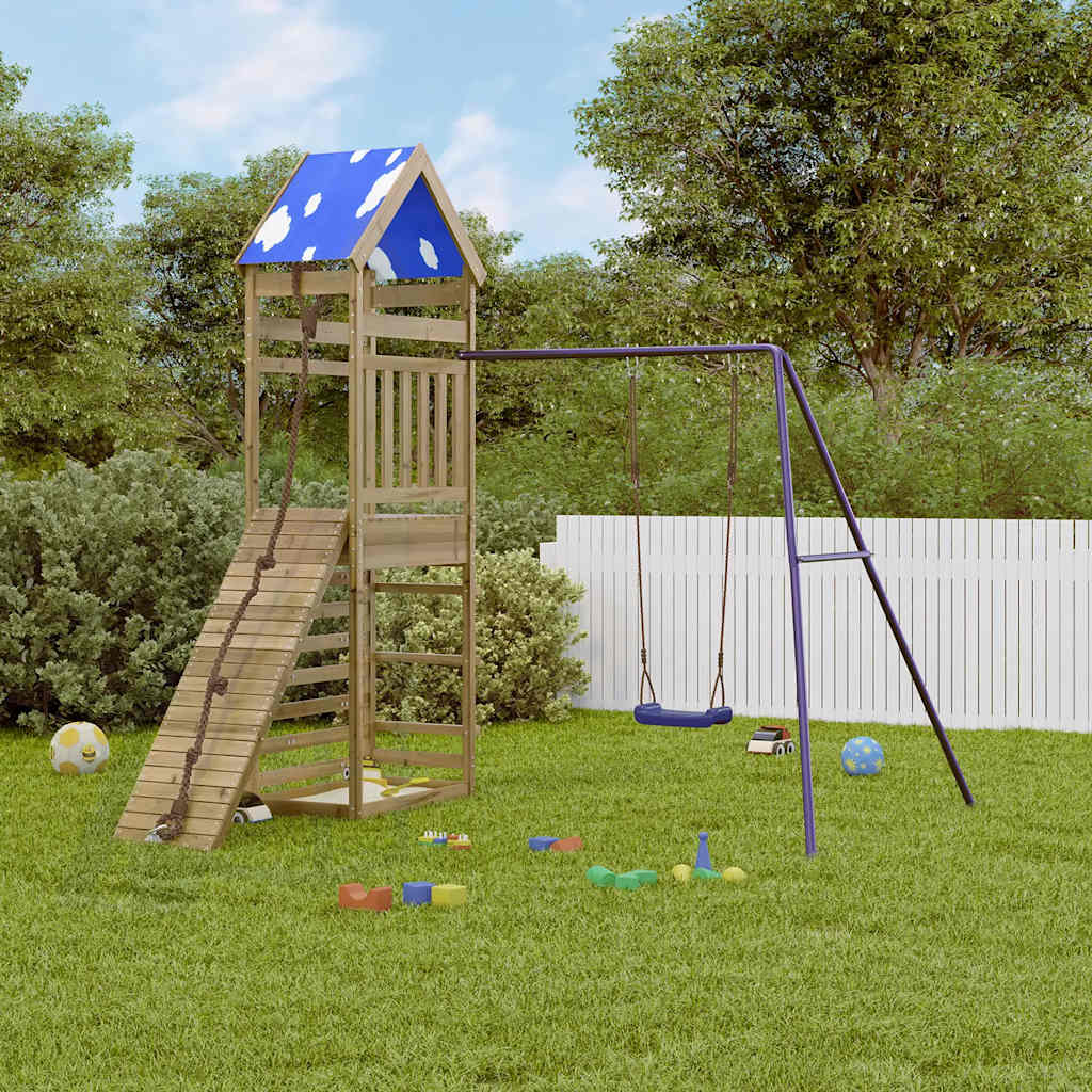 vidaXL Outdoor Playset Impregnated Wood Pine