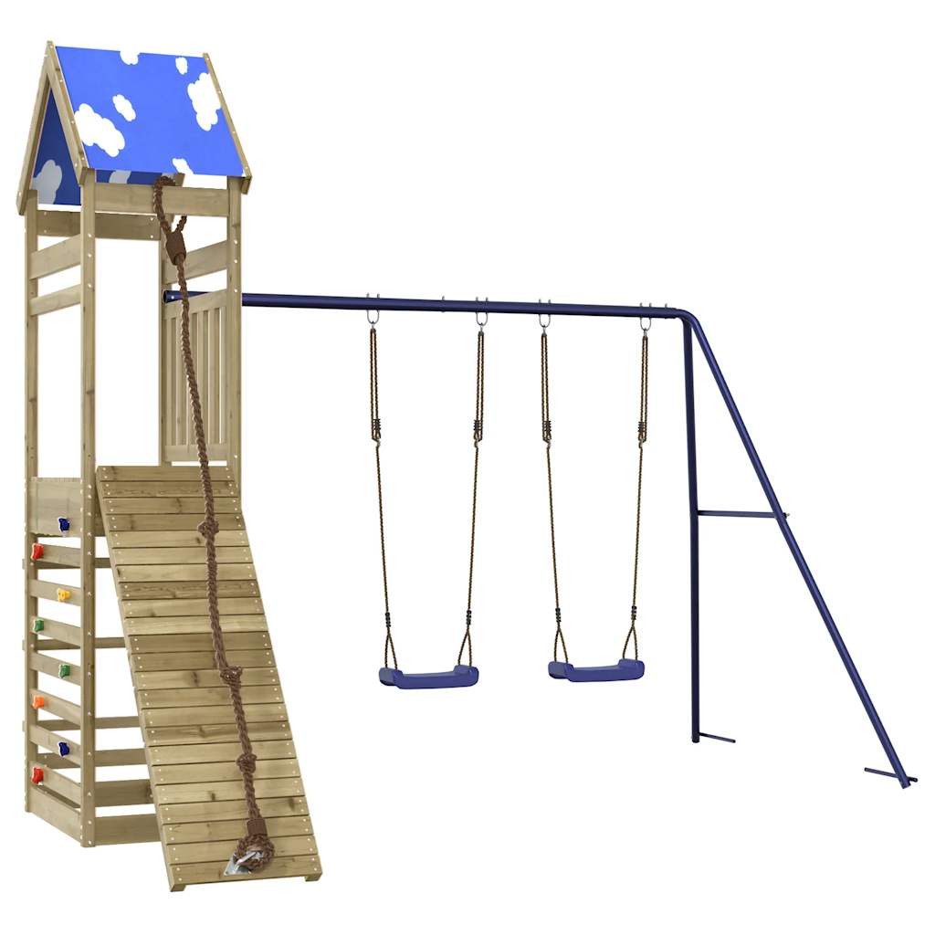 vidaXL Outdoor Playset Impregnated Wood Pine