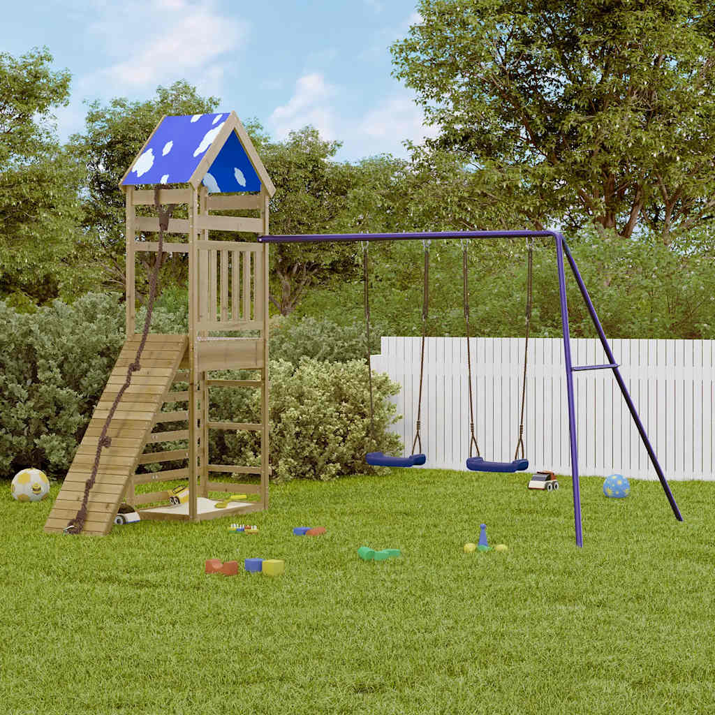 vidaXL Outdoor Playset Impregnated Wood Pine