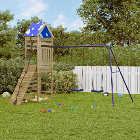 vidaXL Outdoor Playset Impregnated Wood Pine