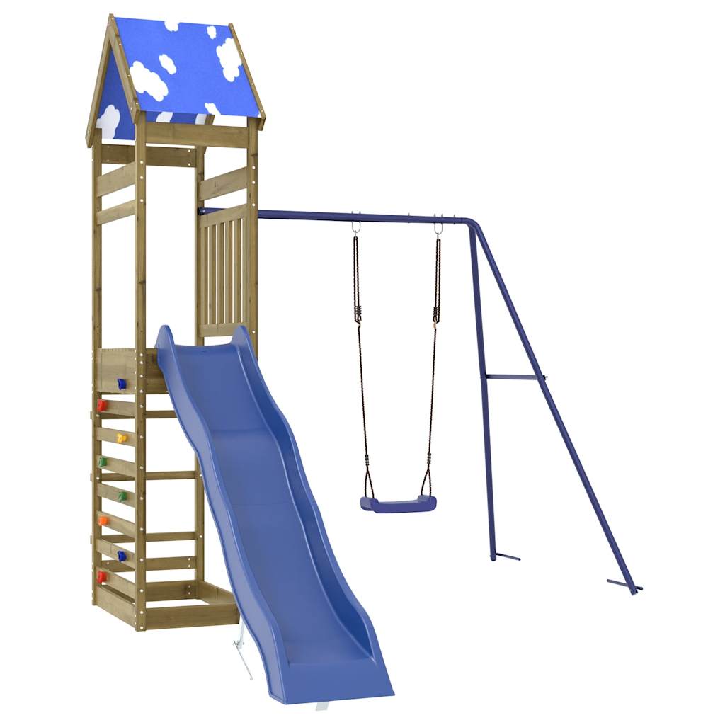 vidaXL Outdoor Playset Impregnated Wood Pine