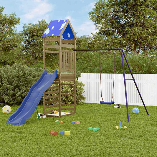 vidaXL Outdoor Playset Impregnated Wood Pine