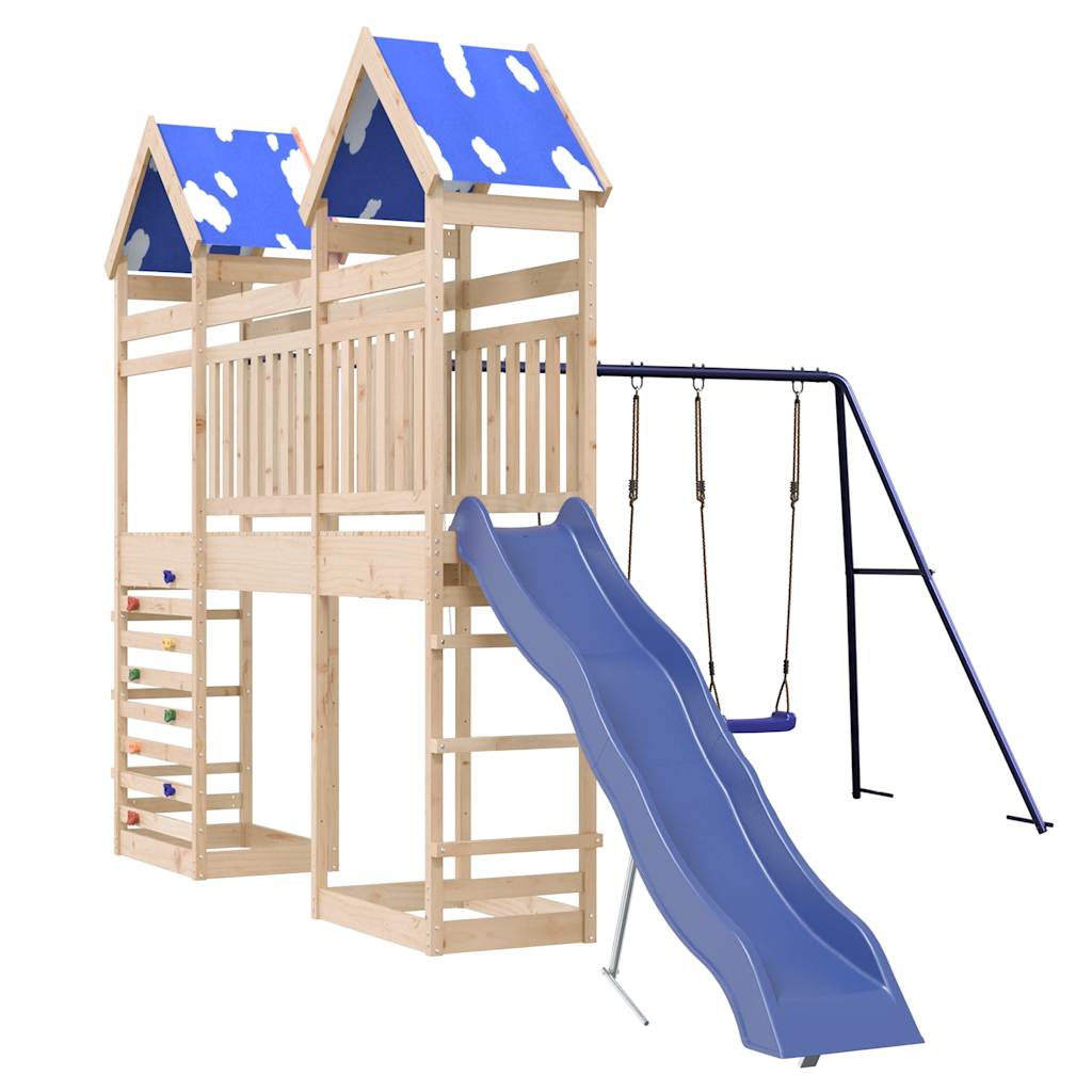 vidaXL Outdoor Playset Solid Wood Pine