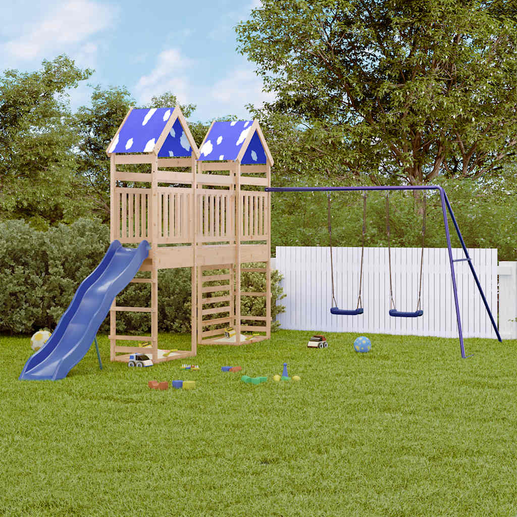 vidaXL Outdoor Playset Solid Wood Pine