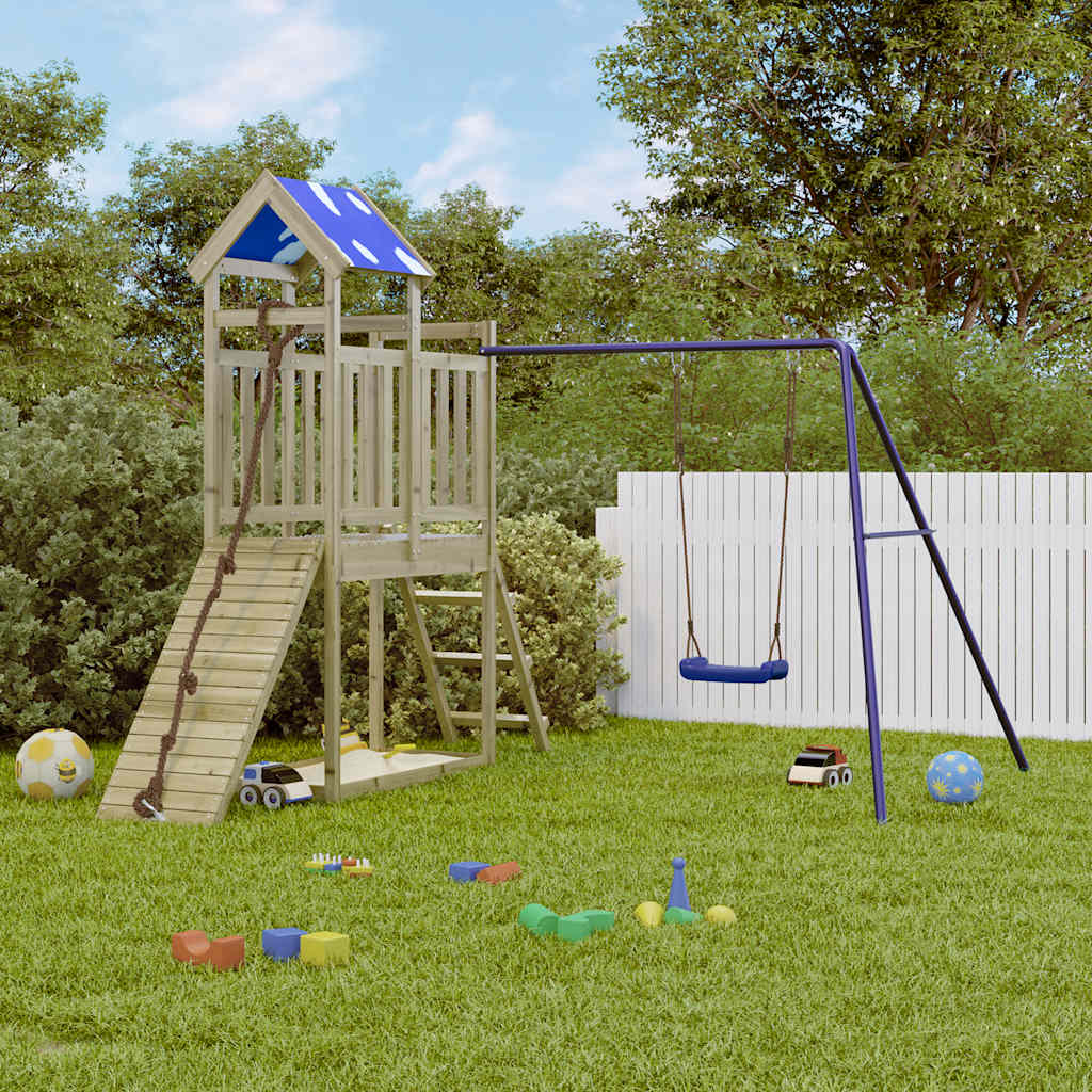 vidaXL Outdoor Playset Impregnated Wood Pine