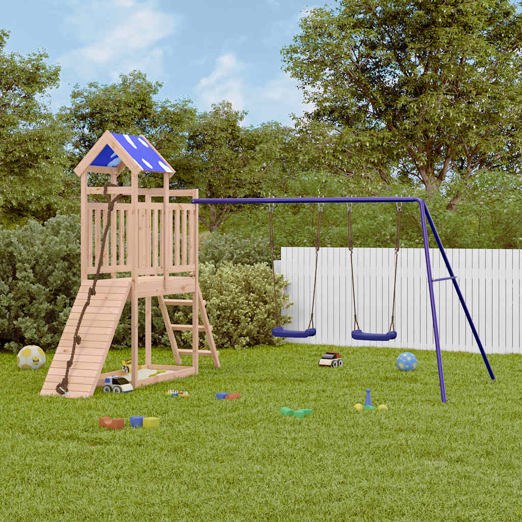 vidaXL Outdoor Playset Solid Wood Pine