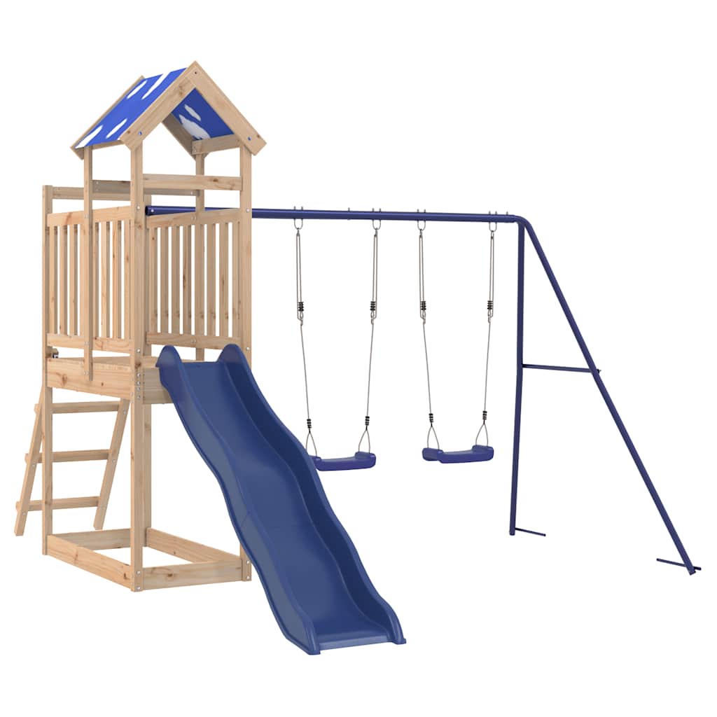Outdoor Playset Solid Wood Pine