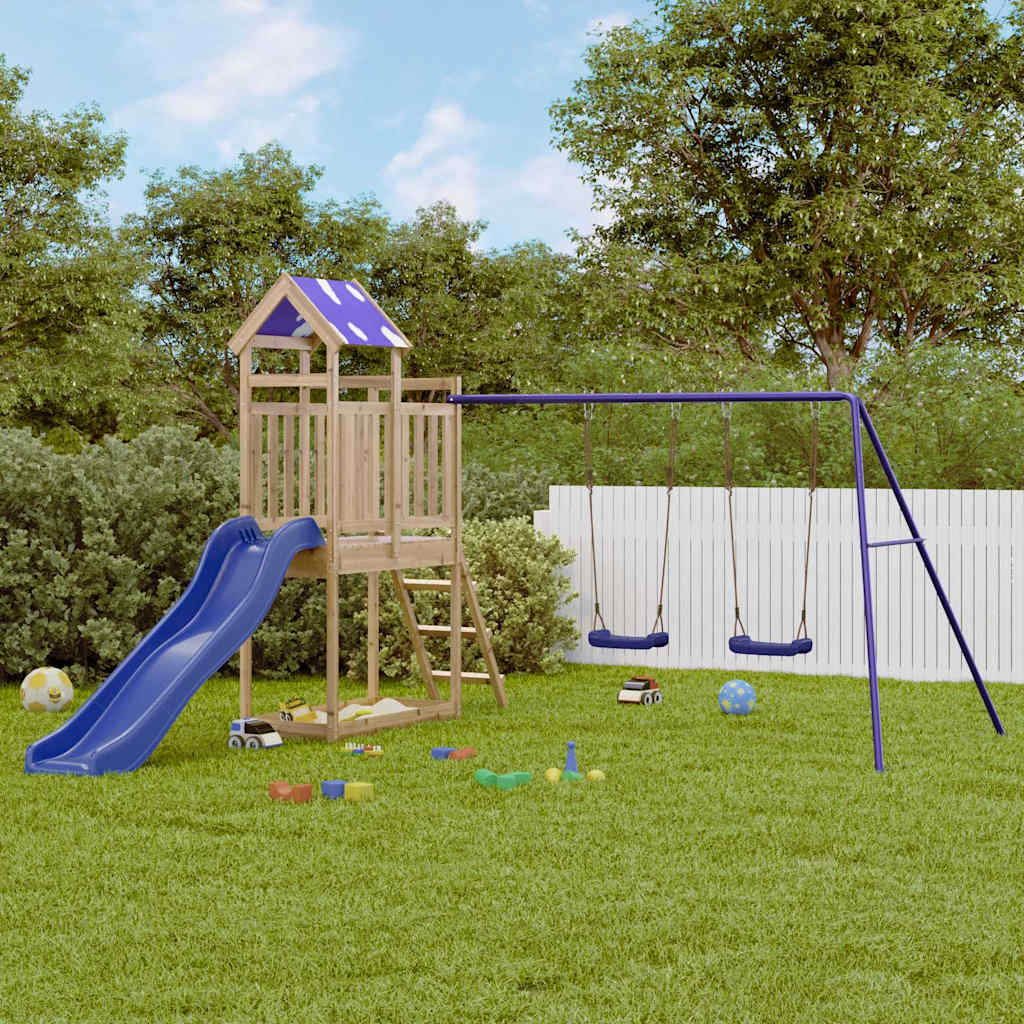 vidaXL Outdoor Playset Impregnated Wood Pine