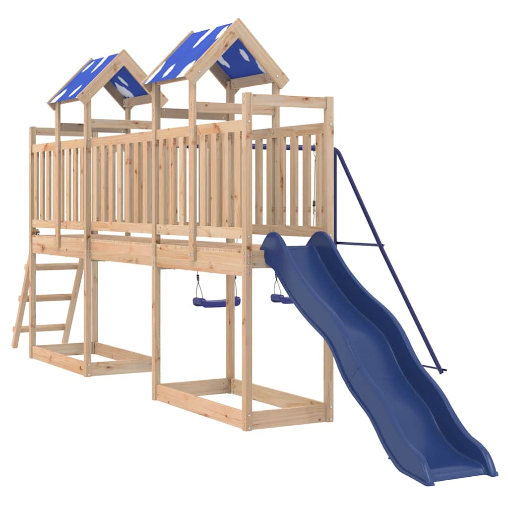 Outdoor Playset Solid Wood Pine