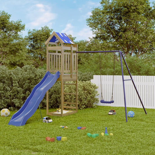 vidaXL Outdoor Playset Impregnated Wood Pine