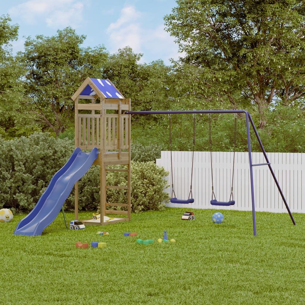 vidaXL Outdoor Playset Impregnated Wood Pine