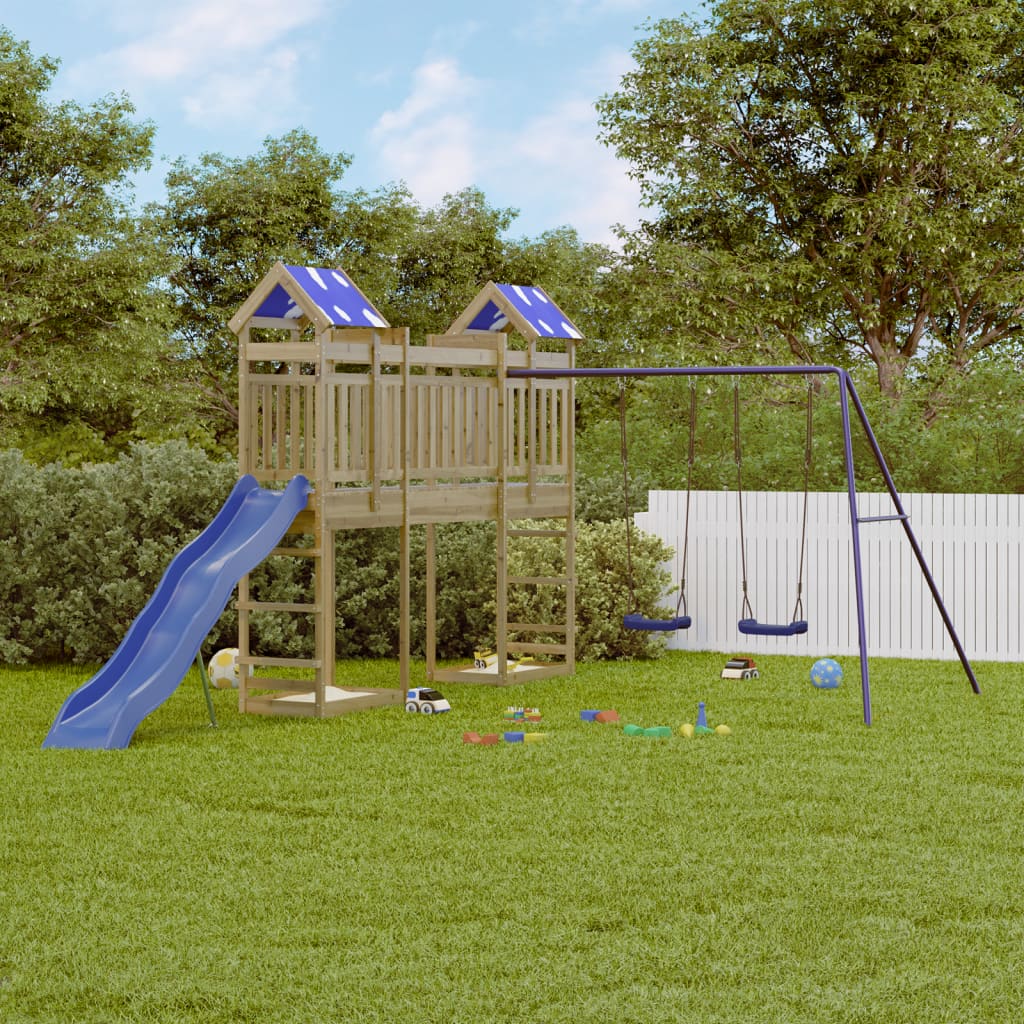 vidaXL Outdoor Playset Impregnated Wood Pine