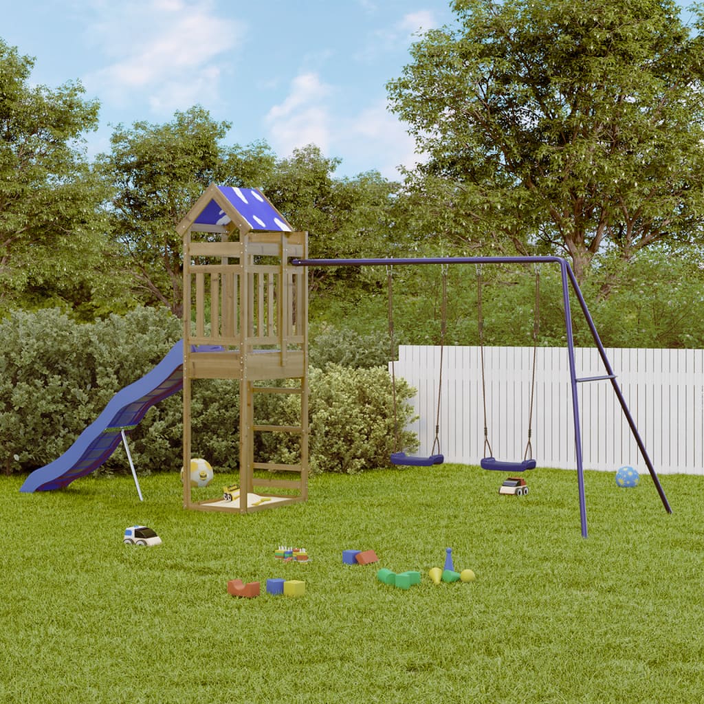 vidaXL Outdoor Playset Impregnated Wood Pine