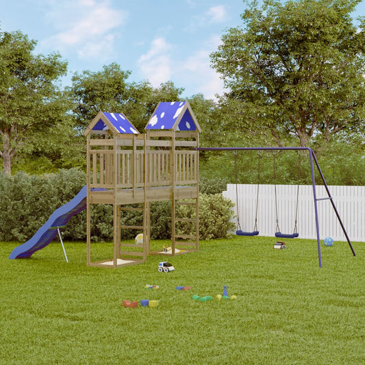 vidaXL Outdoor Playset Impregnated Wood Pine