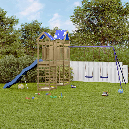 vidaXL Outdoor Playset Impregnated Wood Pine