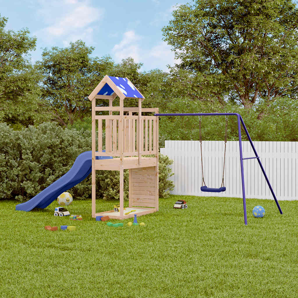 vidaXL Outdoor Playset Solid Wood Pine