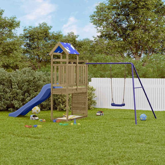 vidaXL Outdoor Playset Impregnated Wood Pine