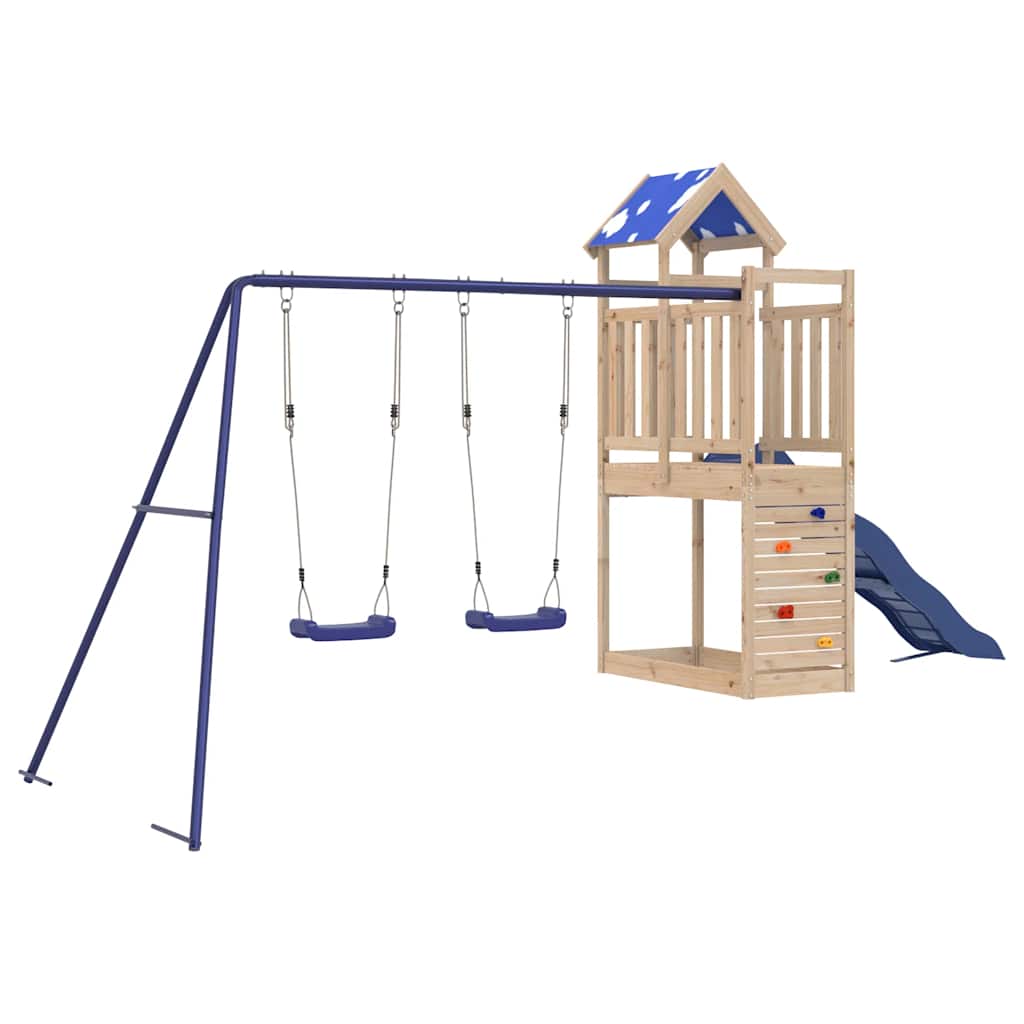 Outdoor Playset Solid Wood Pine