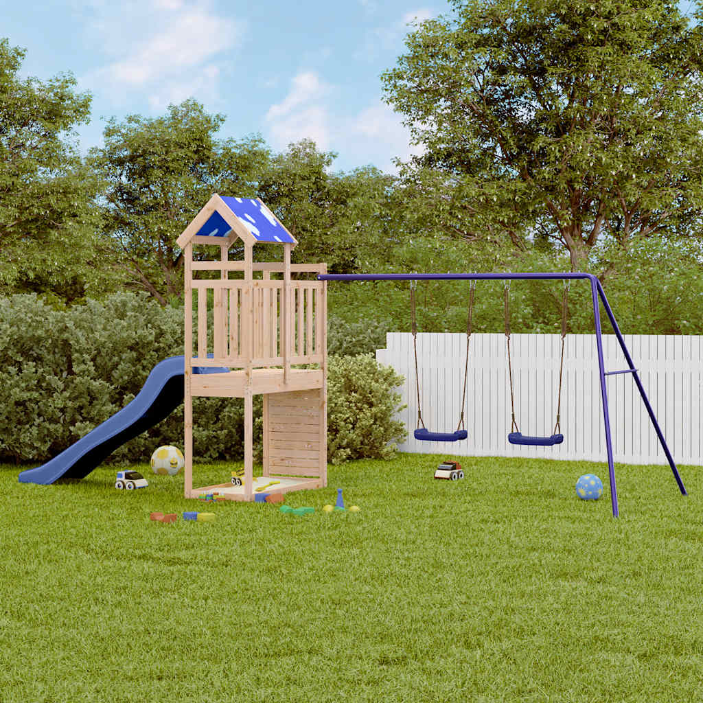 vidaXL Outdoor Playset Solid Wood Pine