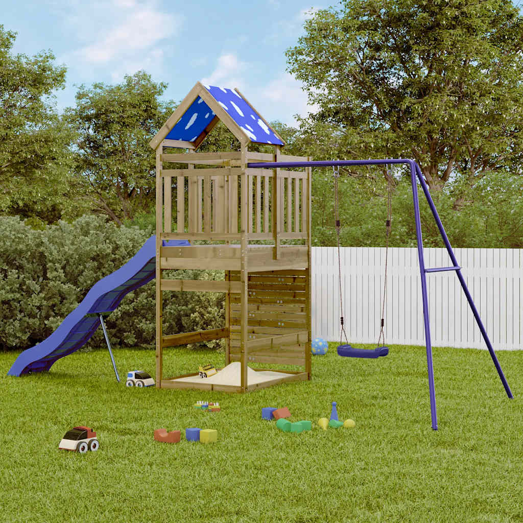 vidaXL Outdoor Playset Impregnated Wood Pine