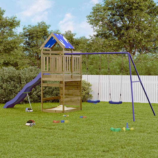 vidaXL Outdoor Playset Impregnated Wood Pine