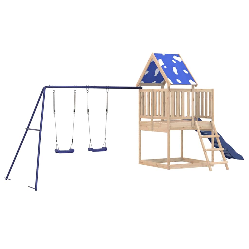 Outdoor Playset Solid Wood Pine