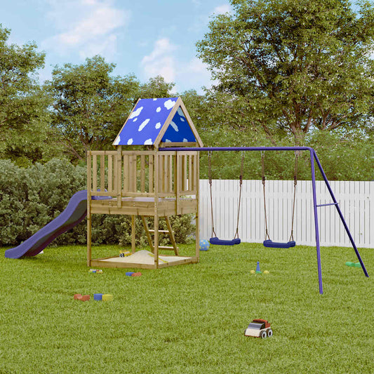 vidaXL Outdoor Playset Impregnated Wood Pine