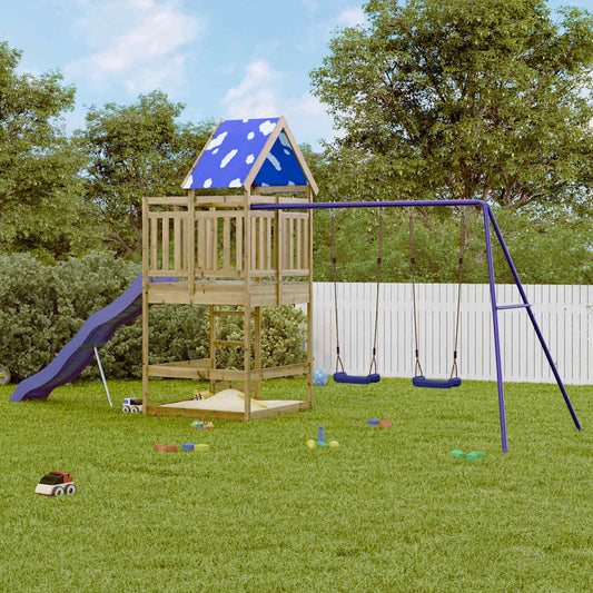 vidaXL Outdoor Playset Impregnated Wood Pine